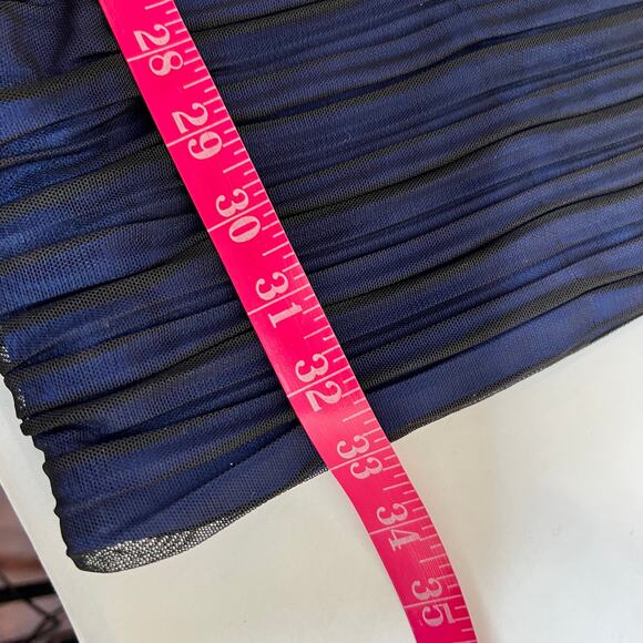 BCBG Maxazria Camira Dress Sz XS Black Blue NEW Bandage BodyCon Mini Embellished - Picture 13 of 13